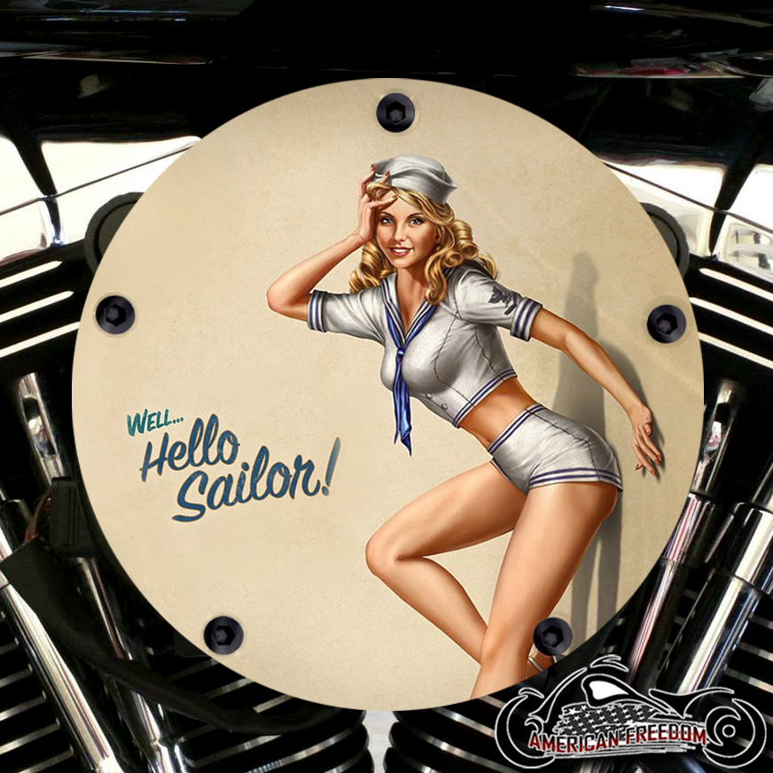 Harley Davidson High Flow Air Cleaner Cover - Hello Sailor